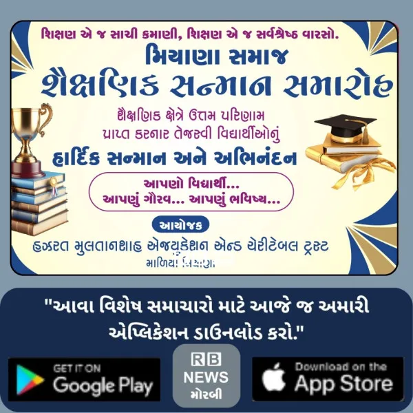 માળિયામાં મિયાણા સમાજના 26 તેજસ્વી વિદ્યાર્થીઓનું અદકેરું...