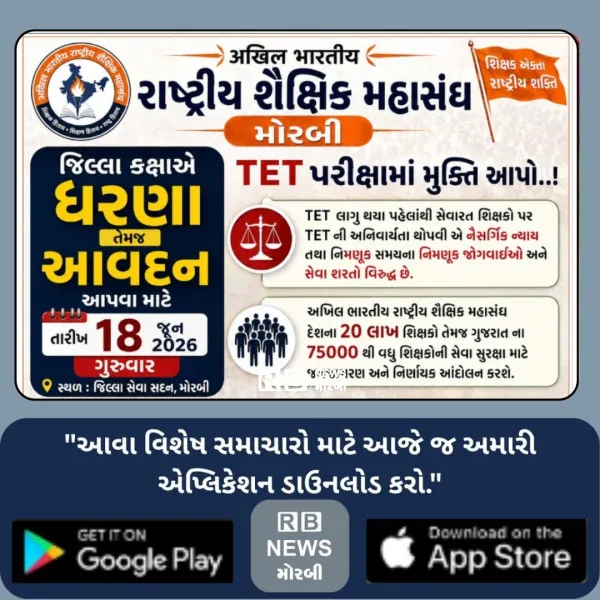 મોરબીમાં શિક્ષકોને TET પરીક્ષામાંથી મુક્તિ આપવાની માંગ સા...