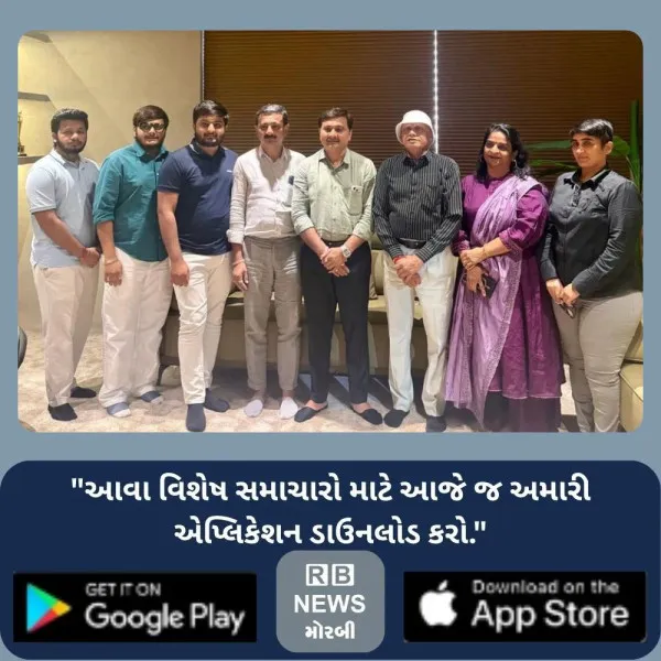 નિવૃત્ત ન્યાયાધીશ અંબાલાલ પટેલની મોરબીની બ્લુઝોન ફેક્ટરીની શુભેચ્છા મુલાકાત

